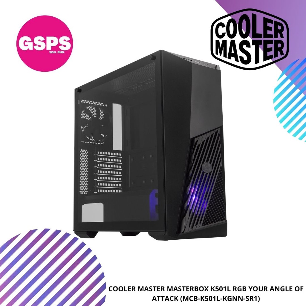 COOLER MASTER MasterBox K501L RGB Mid Tower PC Case (MCB-K501L-KGNN-SR1 ...