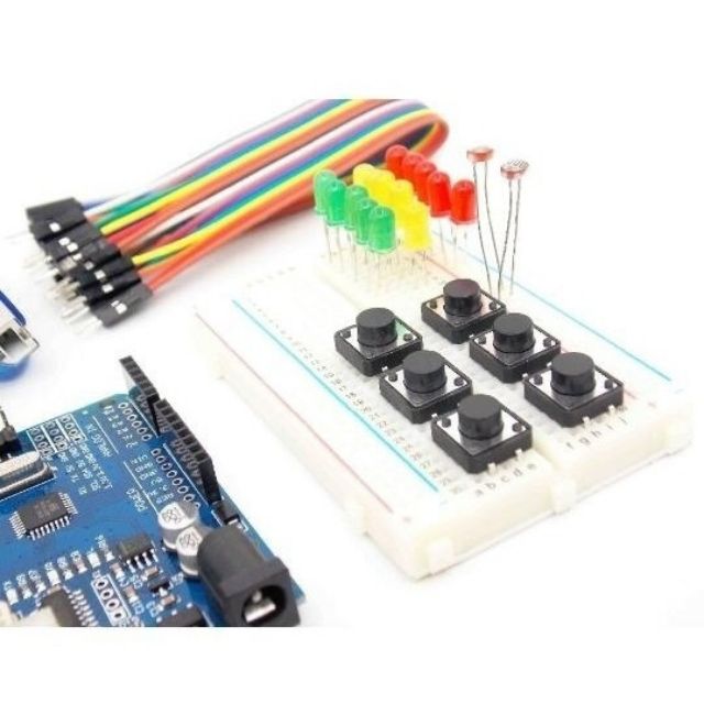 Starter Kit Arduino UNO R3 mini Breadboard LED 14 in 1 | Shopee Malaysia