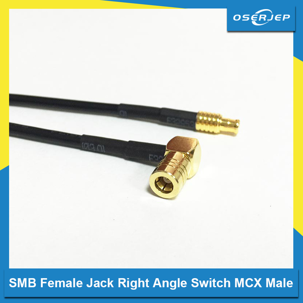 New Smb Female Jack Right Angle Switch Mcx Male Plug Connector Rg Cable Cm Shopee Malaysia