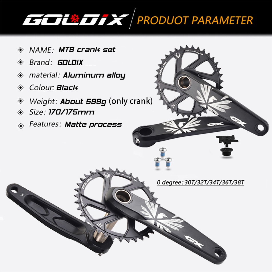 Bike Crankset Shimano Crankset Chain Set GX MTB Crankset 175mm