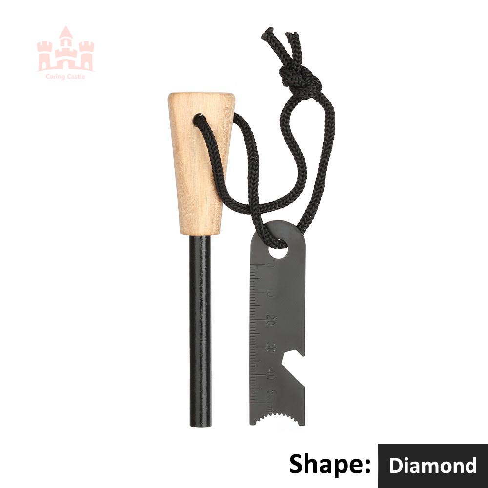 Caring Castle Ferro Rod Magnesium Fire Starter Batu Api Lighter
