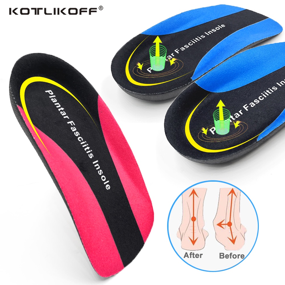 3/4 Orthopedic Insoles Premium Arch Support Shoe Pads Plantar Fascia OverPronation Women/Men