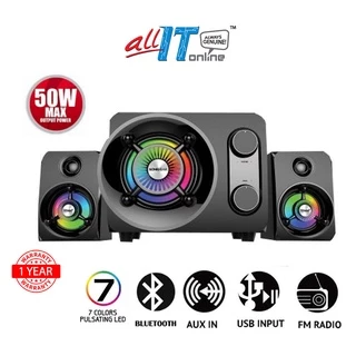 SonicGear Titan 7 BTMI Bluetooth LED Speaker - Black