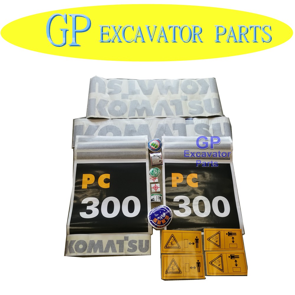 PC300-7 Hydraulic Excavator Sticker Set | Shopee Malaysia