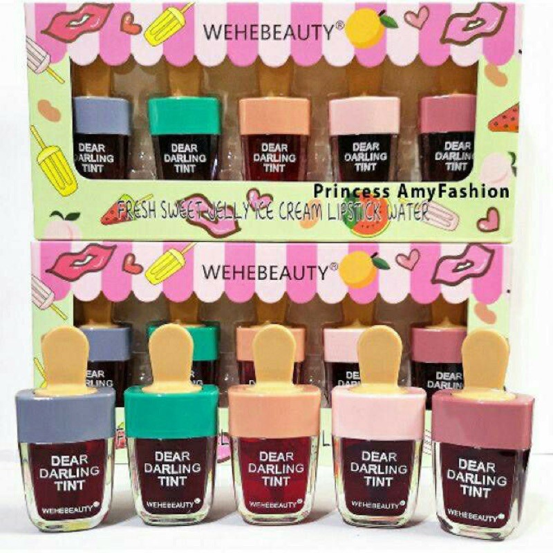 Lip Tint Ice Cream Viral Set 5in1 Shopee Malaysia