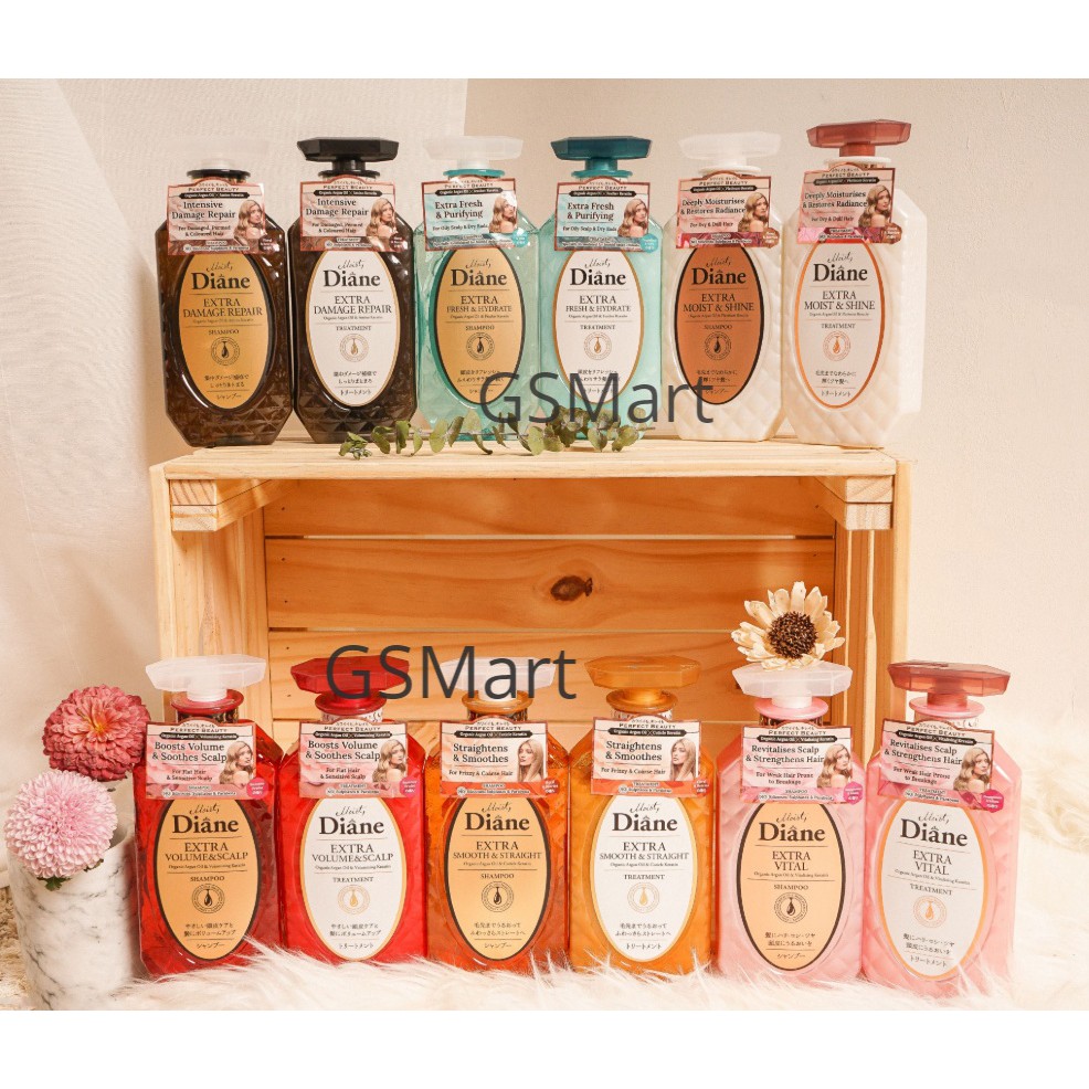 Moist Diane Hair Fall Smooth / Straight/Vital/Volume Scalp/Damage