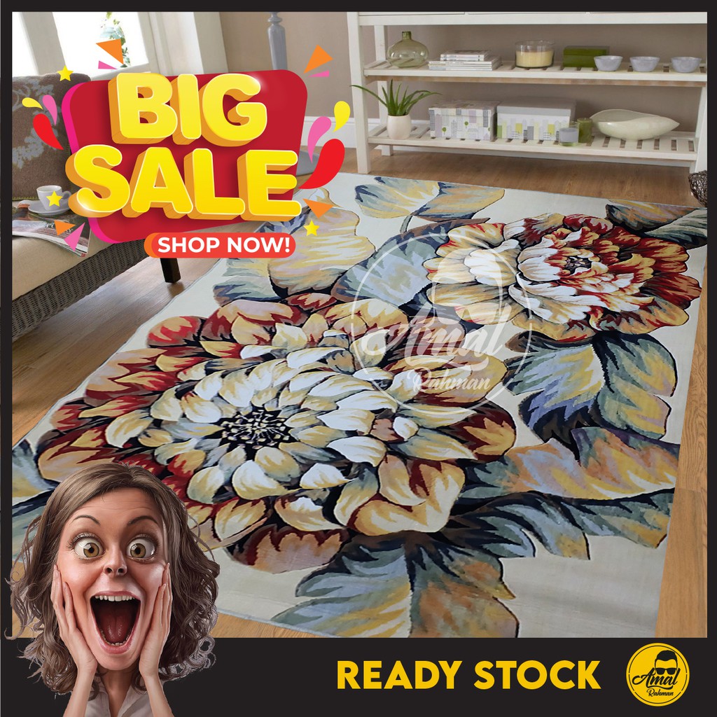 💥OFFER💥 180cm x 130cm Karpet Velvet/Floor mat/3D Carpet /Rug/ Water ...