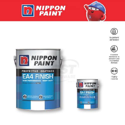Nippon Paint EA4 Epoxy Floor Paint Finish HB c/w Hardener (4+1Litre