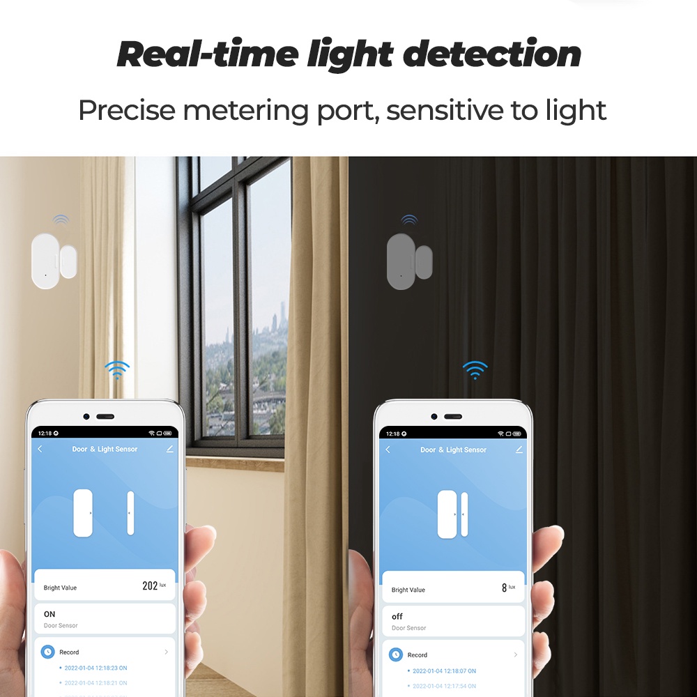 SMATRUL Door and Window Zigbee Sensor Light Sensor Lighting 2 in 1 Tuya ...