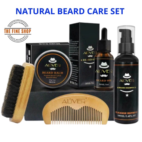 Beard Care Kit for Men Beard Shampoo Beard Oil Beard Balm Beard Brush ...