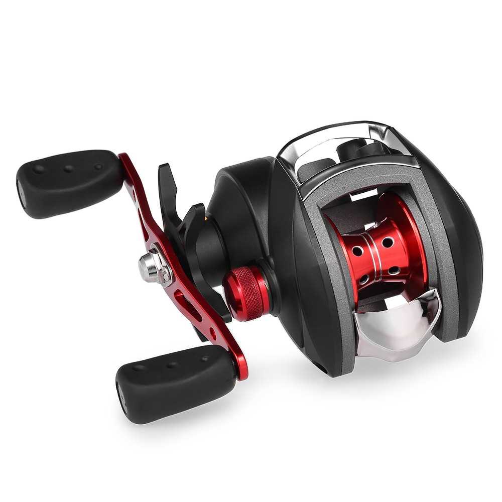 Newest 12+BB Red Baitcasting Fishing Reel Aluminum Alloy Spool 8.1