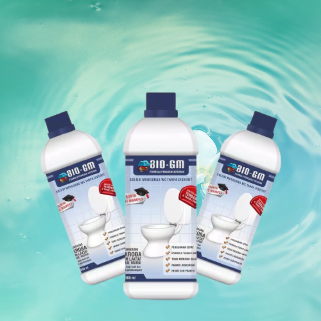 Bio GM Solution To Clogged Toilets Without Suction 500ml