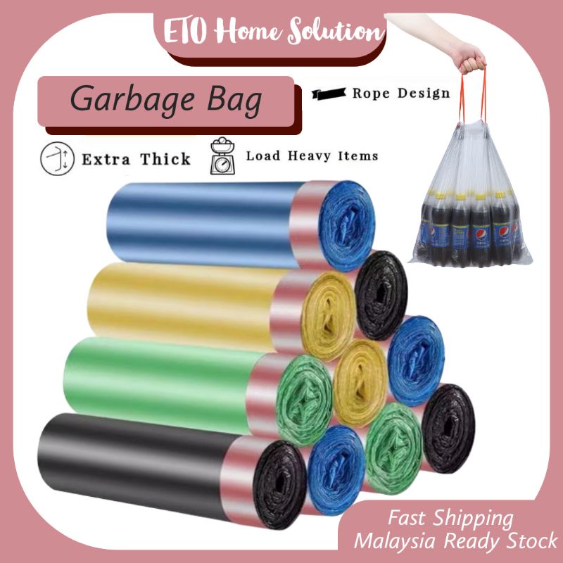 𝐄𝐓𝐎 Extra Big Garbage Plastic Bag Food Rubbish Plastic Bag 44x55cm ...