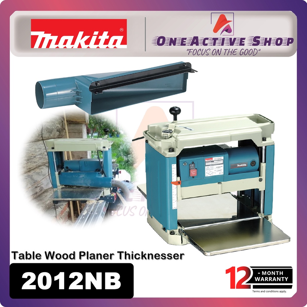 MAKITA Table Wood Planer Thicknesser 2012NB (12