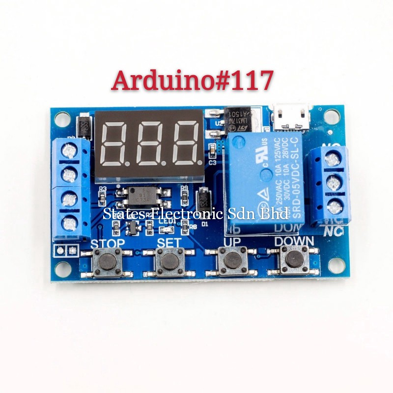 Robojax Arduino Relay timer with LCD1602-I2C V 1.1 - Robojax