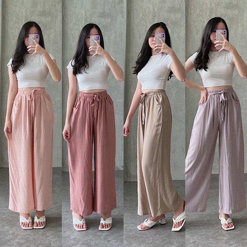 Loose Long Dress | Women's Loose Culottes Creap Material | Shopee Malaysia