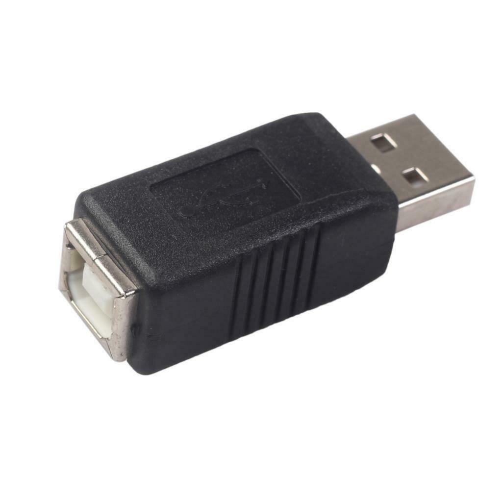 USB Type A Male to USB Type B Female Printer Port Adapter Converter ...