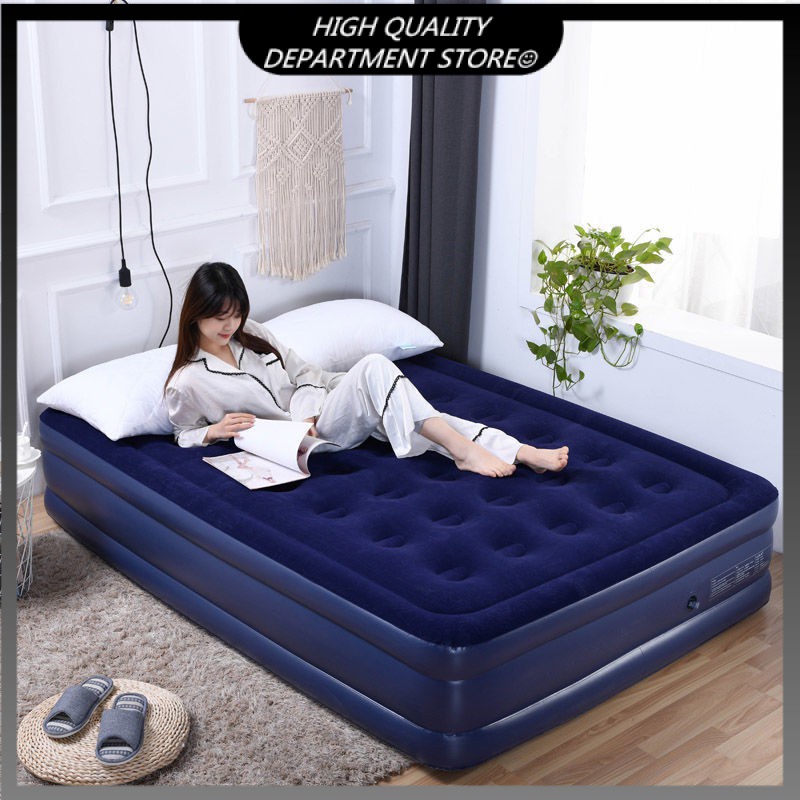 Outdoor Portable foldable double inflatable bed indoor high-end double ...