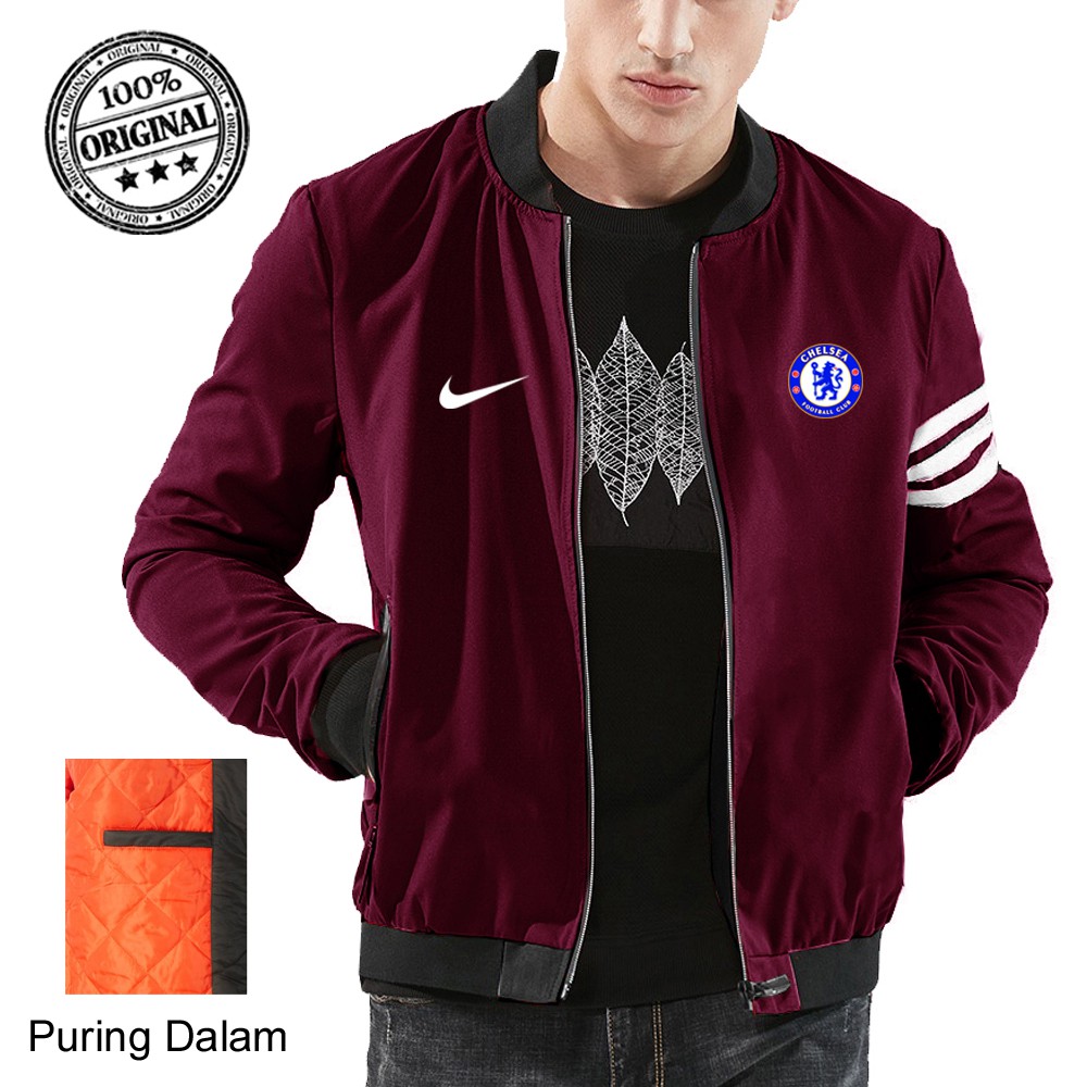 Chess Print Pattern Men's Bomber Jacket