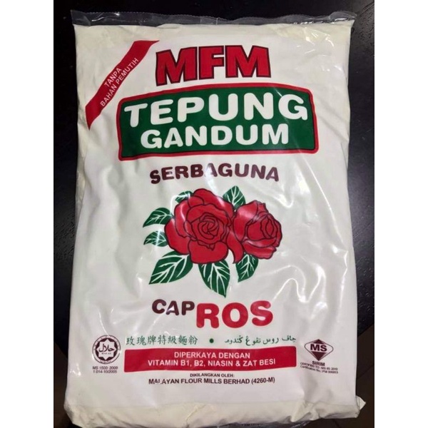 Tepung Gandum Mfm Cap Ros 850 Gram Shopee Malaysia