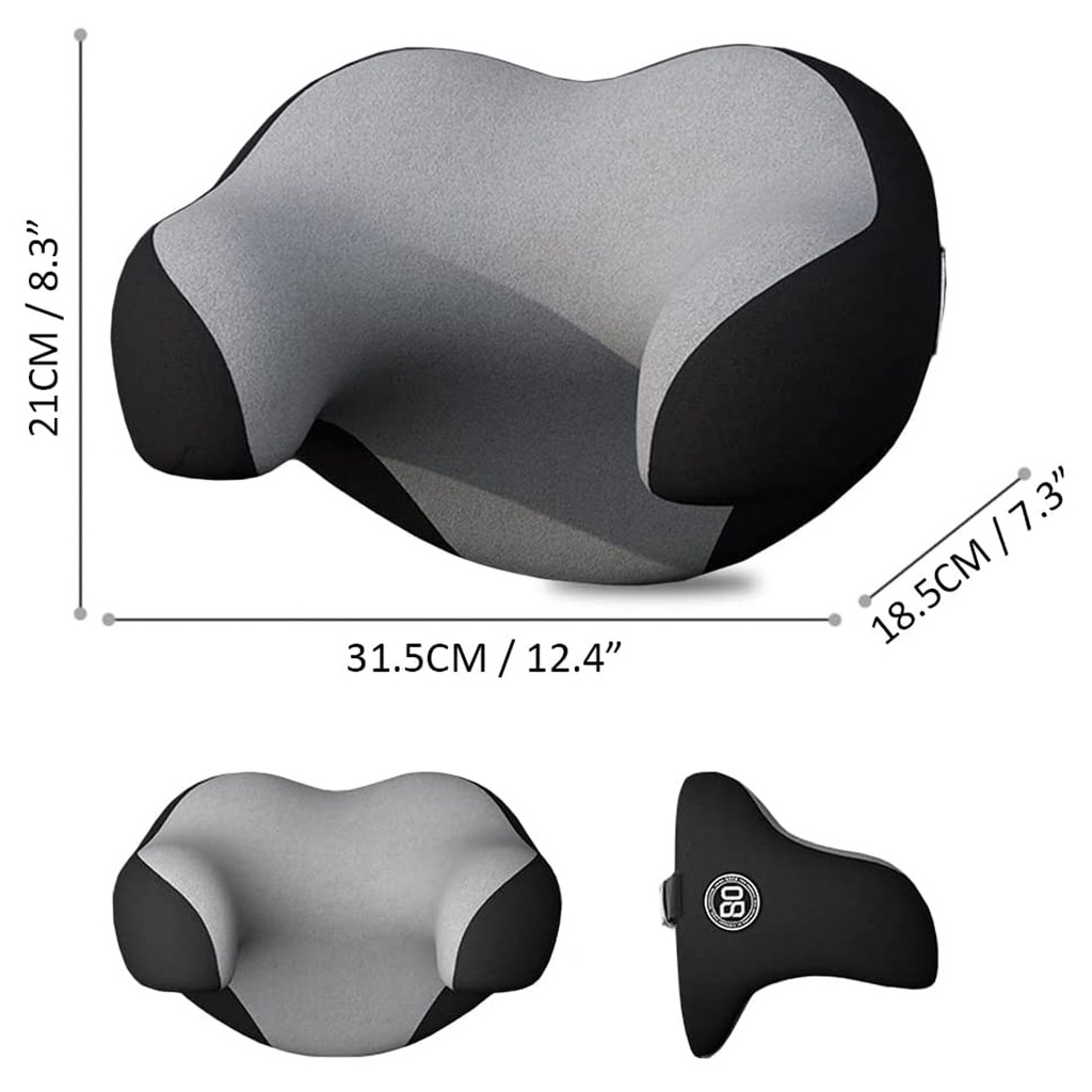 JSCARLIFE Car Headrest Pillow, Memory Foam Neck Support Pillow For Neck