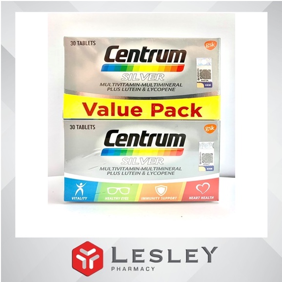 Centrum Silver Multivitamin And Multimineral 30's X 2 | Shopee Malaysia