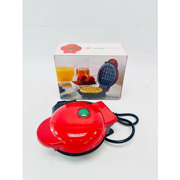 Mini Waffle Maker (Red Only) | Shopee Malaysia