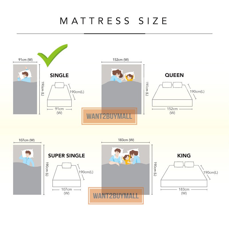 🇲🇾 🏆 FREE SHIPPING🔥 Goodnite Eazy Rest Singe Queen King Mattress Vacuum ...