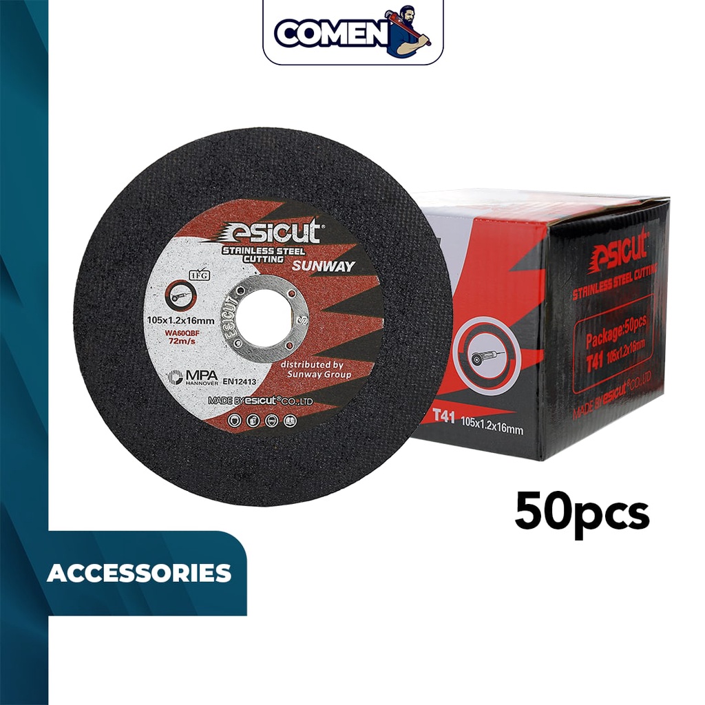 ESICUT 105x1.2x16mm Cutting Disc 50Pcs/Box 1FG (T41) Stainless Steel