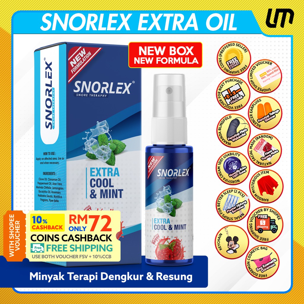 Snorlex Minyak Terapi Resdung / Sinus dan Dengkur Snore Therapy dengan ...