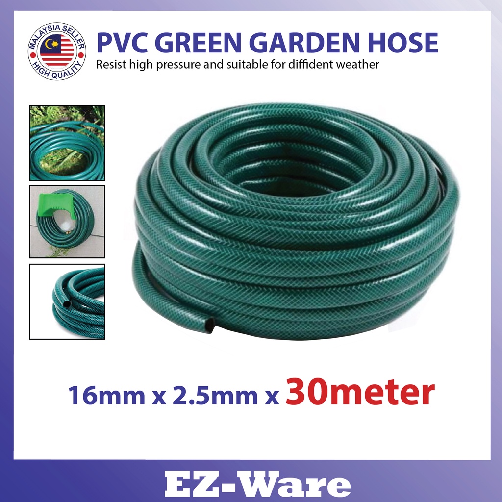 30 METER REINFORCED PVC GREEN GARDEN HOSE | Shopee Malaysia