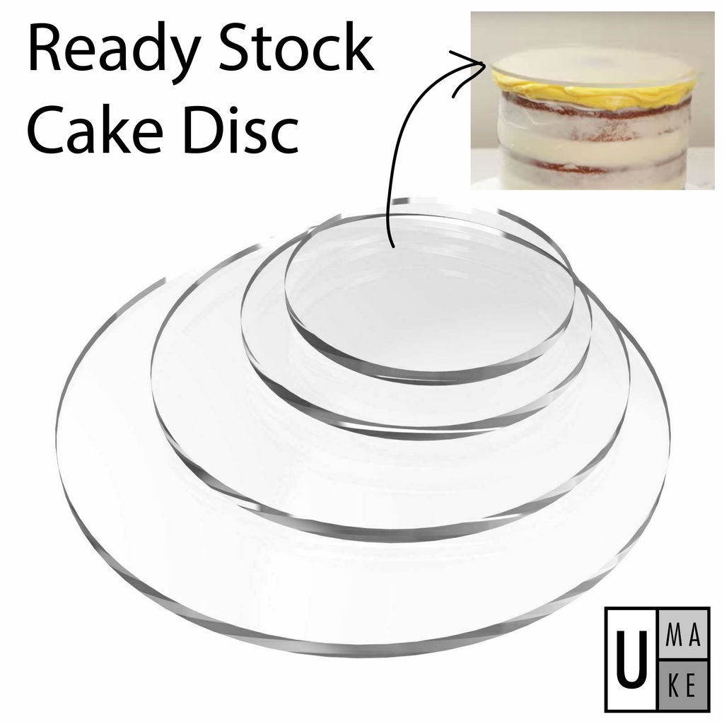 (LOWEST PRICE) Acrylic Cake Disks Circle Frosting Smoothing Disks