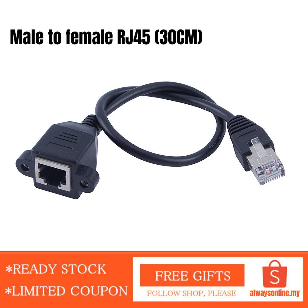 [READY STOCK] RJ45 Male to Female LAN Ethernet Network Extension Cable ...