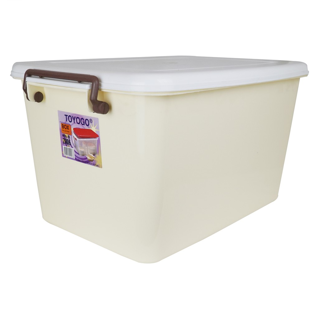 Toyogo Storage Box With Lid Home Office Plastic Translucent Storage