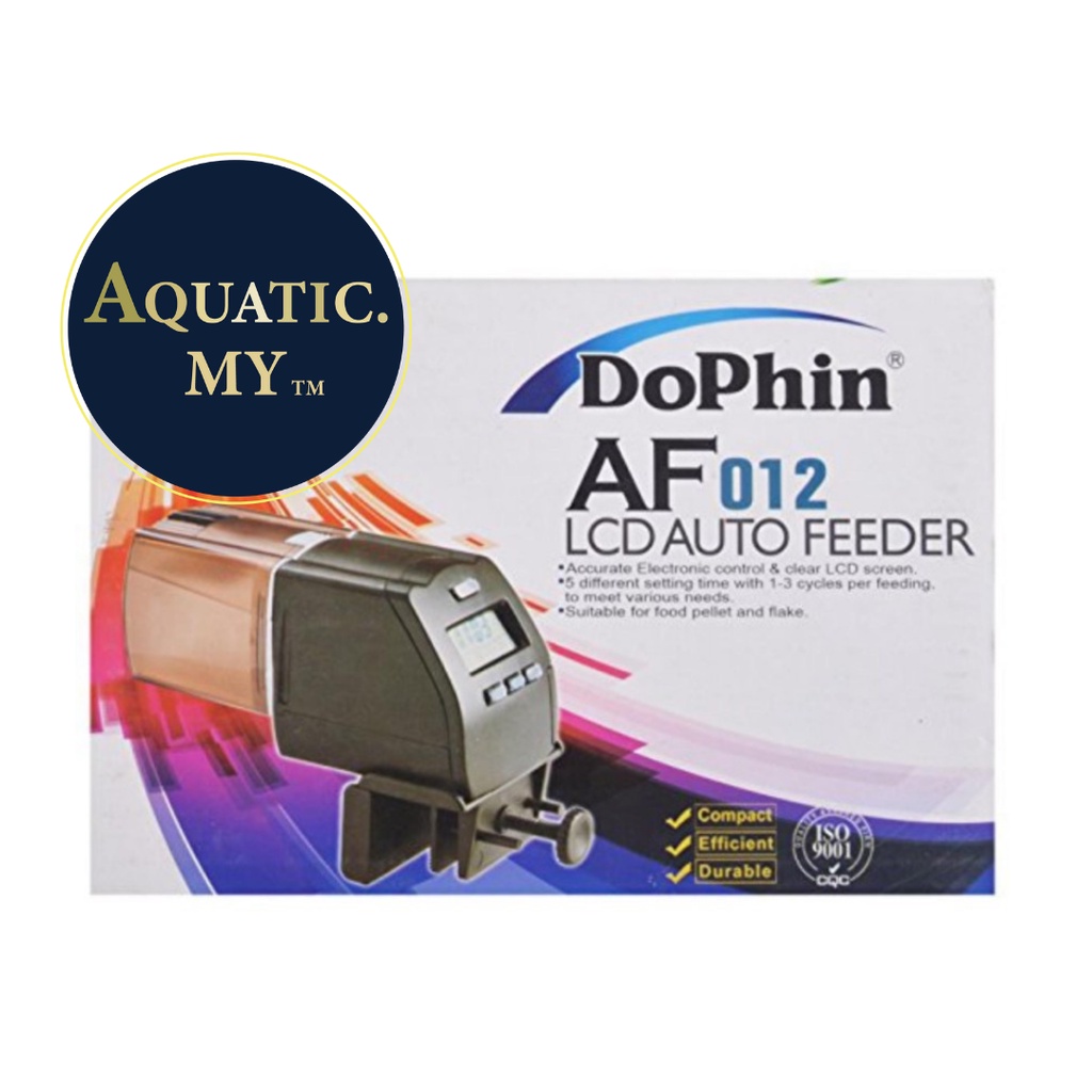 Dophin Aquarium Auto Feeder AF012 AF013 Auto Feeding Machine Shopee