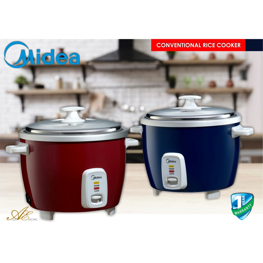 MIDEA 1.0L CONVENTIONAL RICE COOKER (MRGM10SDAR / MRGM10SDAB