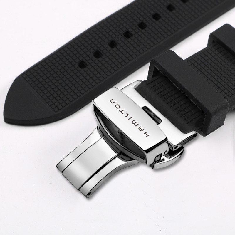 Hamilton watch strap Hamilton rubber strap soft waterproof natural