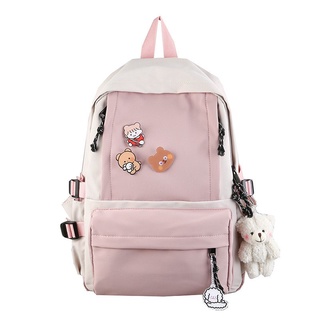 Ready Stock School Bag Korean-Style Japanese Middle School Student  Schoolbag Female High SchoolinsShoulder Bag Bag Student Backpack