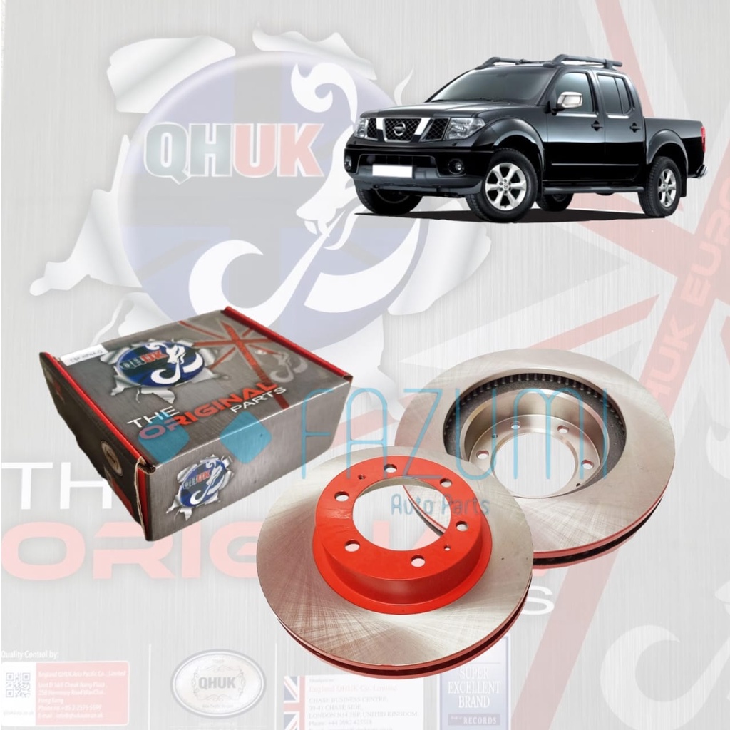 Nissan Navara D40 2WD 2006 Front(depan) QHUK Brake Disc Rotor(282mm ...