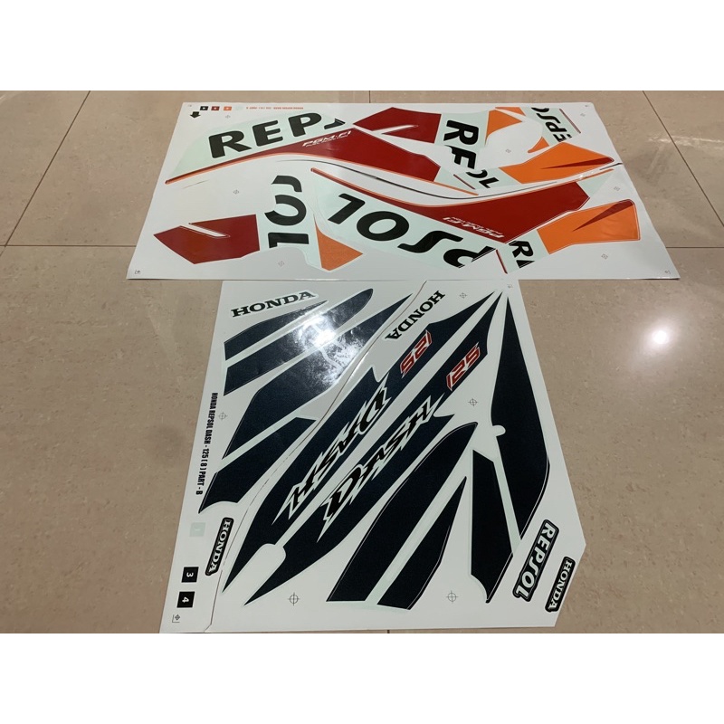 HONDA🌟 REPSOL DASH - 125 ( 8 ) 🌟PGM - FI BODY STICKER | Shopee Malaysia