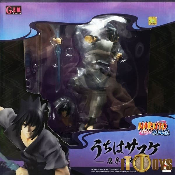Figurine Naruto Shippuden - Sasuke Uchiha - Bandai Megahouse G.E.M - 1ère édition 2007