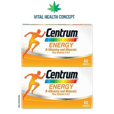 Centrum Energy Vitamin B Complex & Vitamins & Minerals 60s ( Twin Pack ...