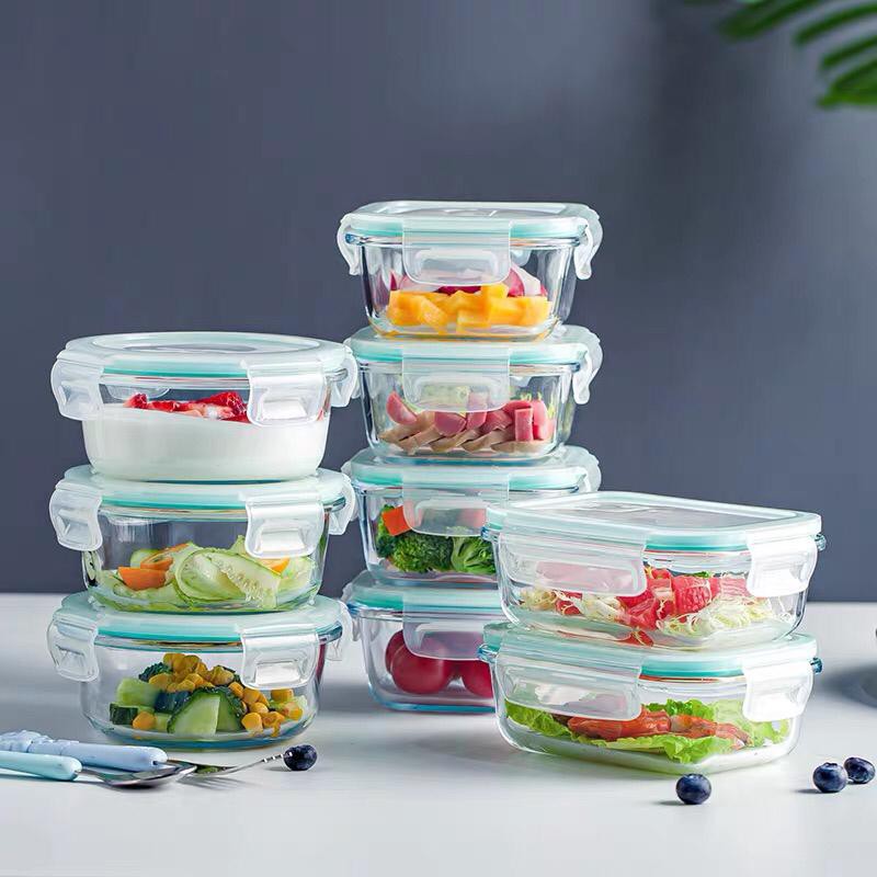 Borosilicate Glass Container Baby Bites Food Fruit Storage Container ...