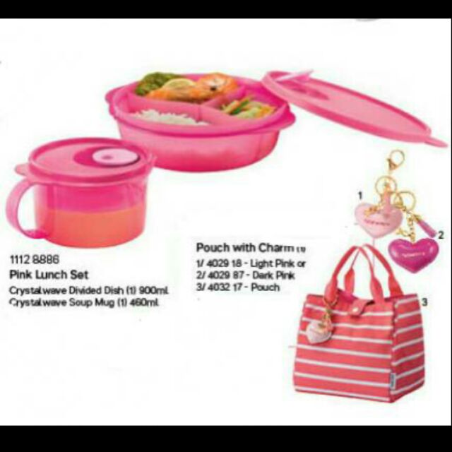 Tupperware - Tupperware Sweet Pink Lunch Set (Soup