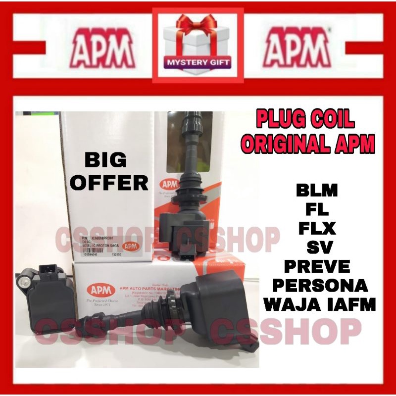 Apm Plug Ignition Coil Saga BLM FL FLX SV Preve Persona Waja IAFM