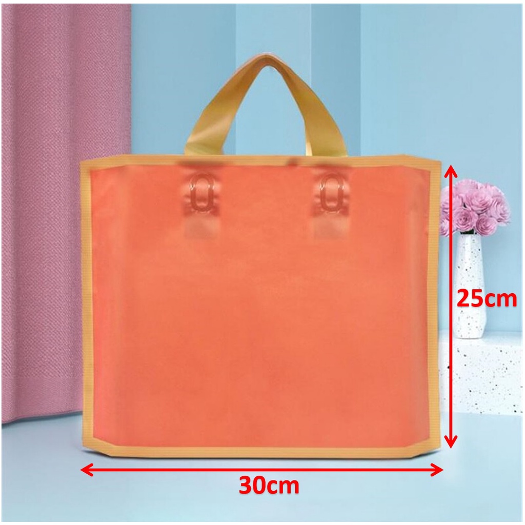 (50 pcs) Premium Plastic Goodies Bag (S Size-30x25cm or 35x30cm)Thank ...