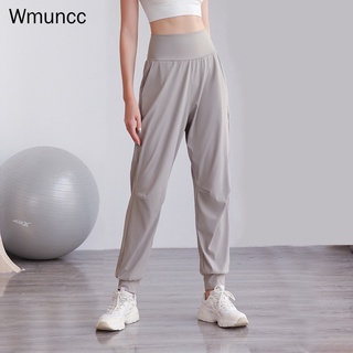 Wmuncc Naked Yoga Pants with Pocket Women's No Embarrassment Line Running  Tight High Waist Hips Fitness Training Nylon + Spandx