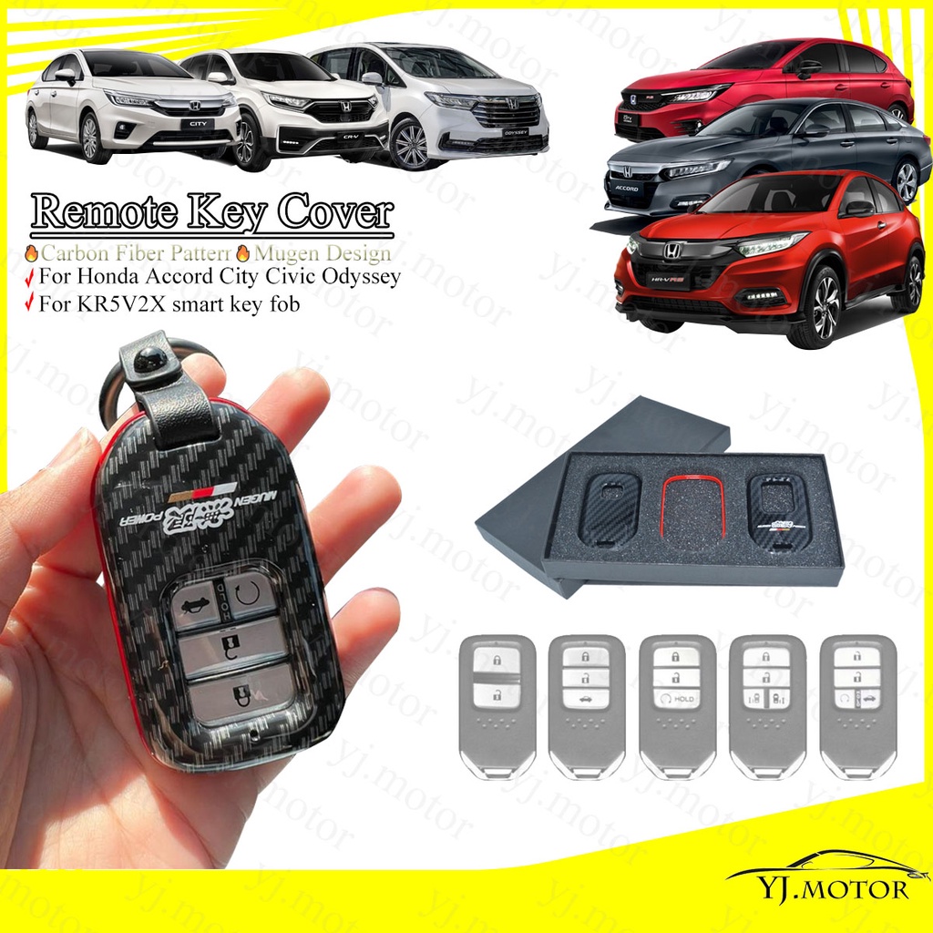 For Honda Accord City Civic CR-V Smart Remote Key Fob Cover Protector ...