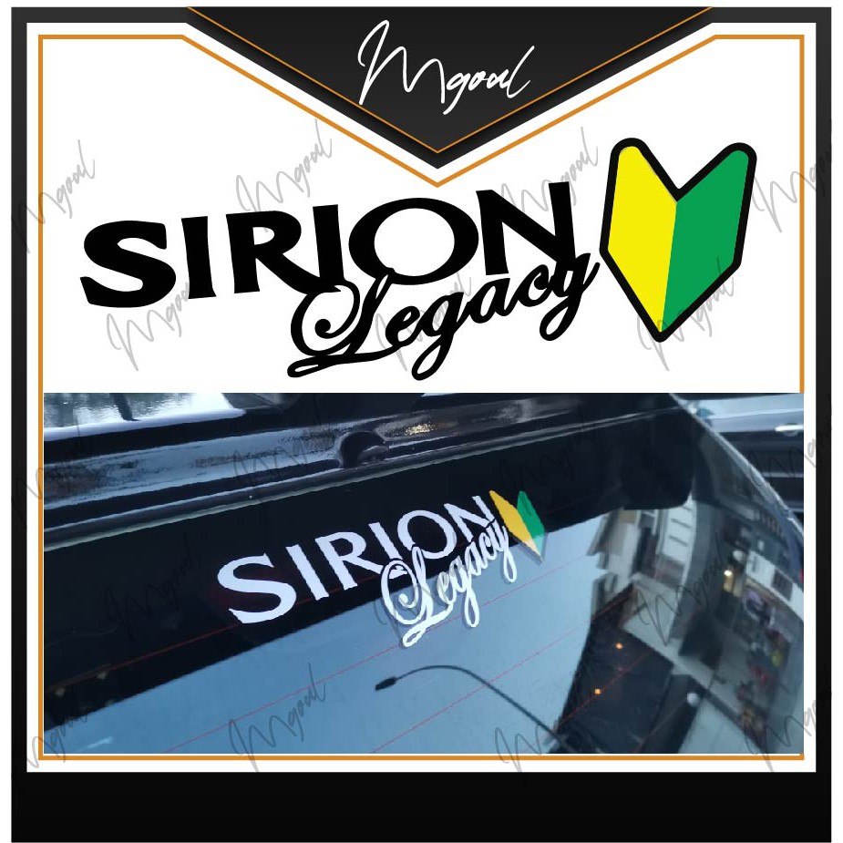 [ReadyStock]High Grade Sirion Legacy Vinyl Sticker | Shopee Malaysia