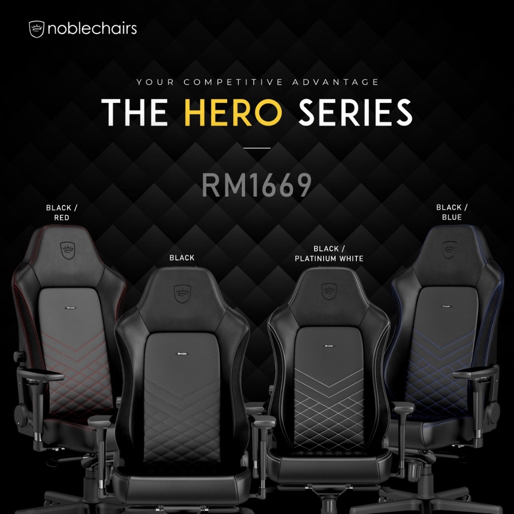  noblechairs HERO Gaming Chair [5 Variants Available] [SHORTGAS